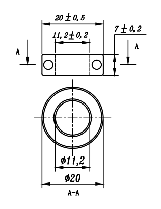 Подшипник для дверной петли Apecs BB-20/11/7-NI