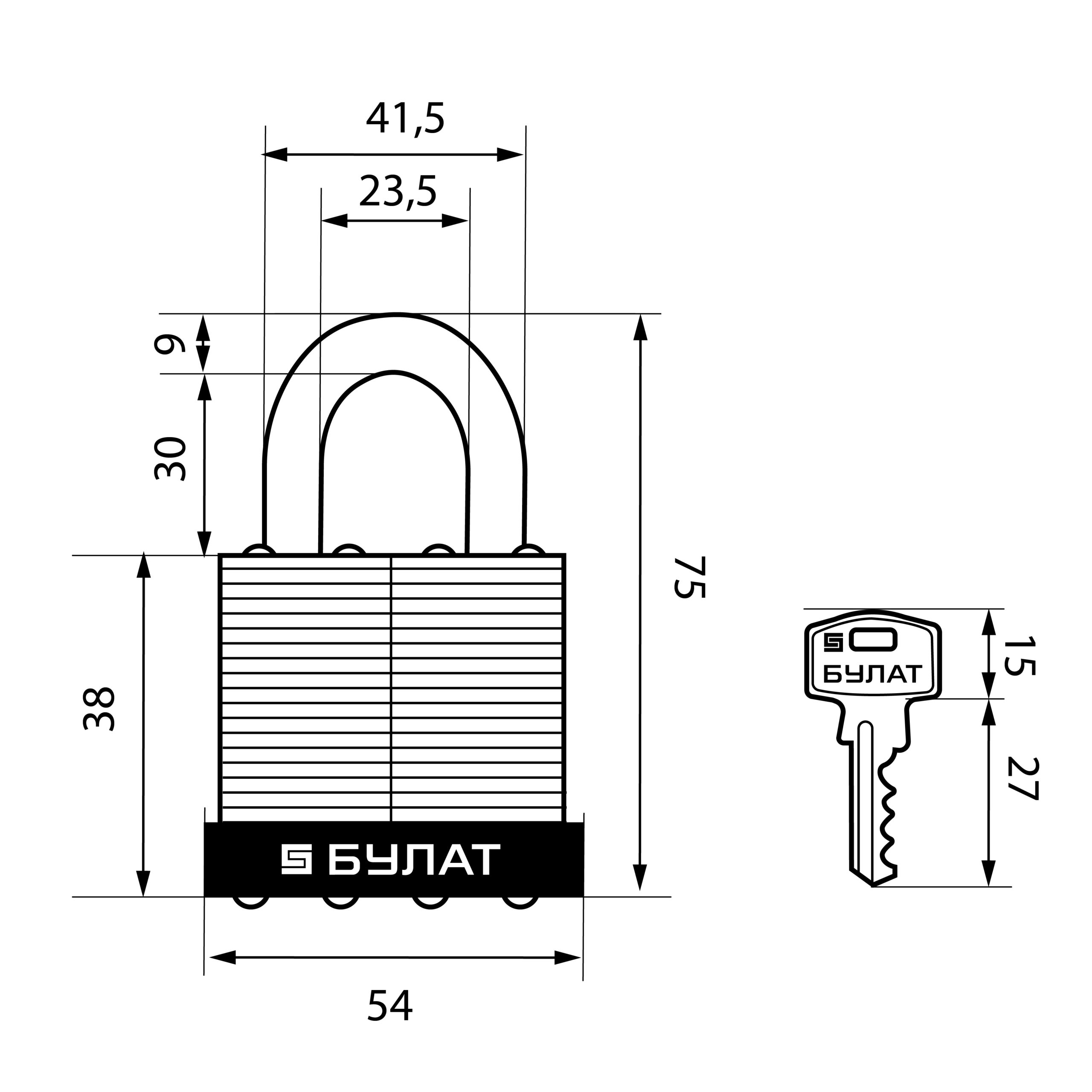 Булат Замок навесной ВС 0140/0150 ПОД ОДИН КЛЮЧ (комплект 4 шт.) Булат Замок навесной ВС 0140/0150 ПОД ОДИН КЛЮЧ (комплект 4 шт.)