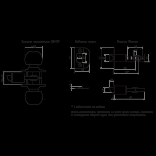 ISPARUS Защелка ЗШ-01 (старая медь) (ключ/фикс.)