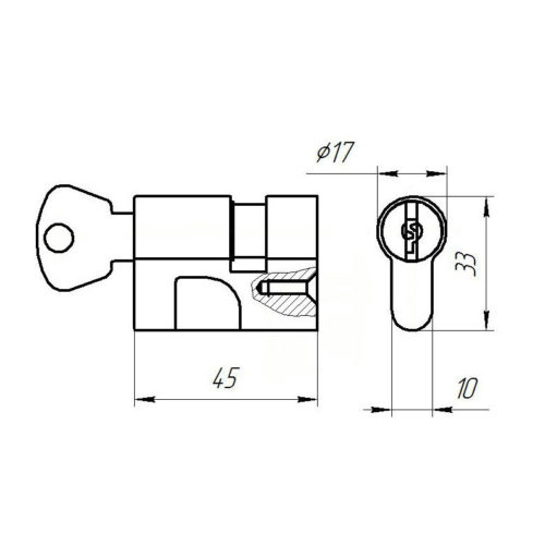 Механизм секретности Зенит МЦ8-6 (накл.)