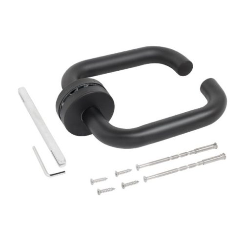 Стандарт  Комплект ручек 0203 SS (60-90) BLACK ЧЁРНАЯ INOX нержавеющая сталь