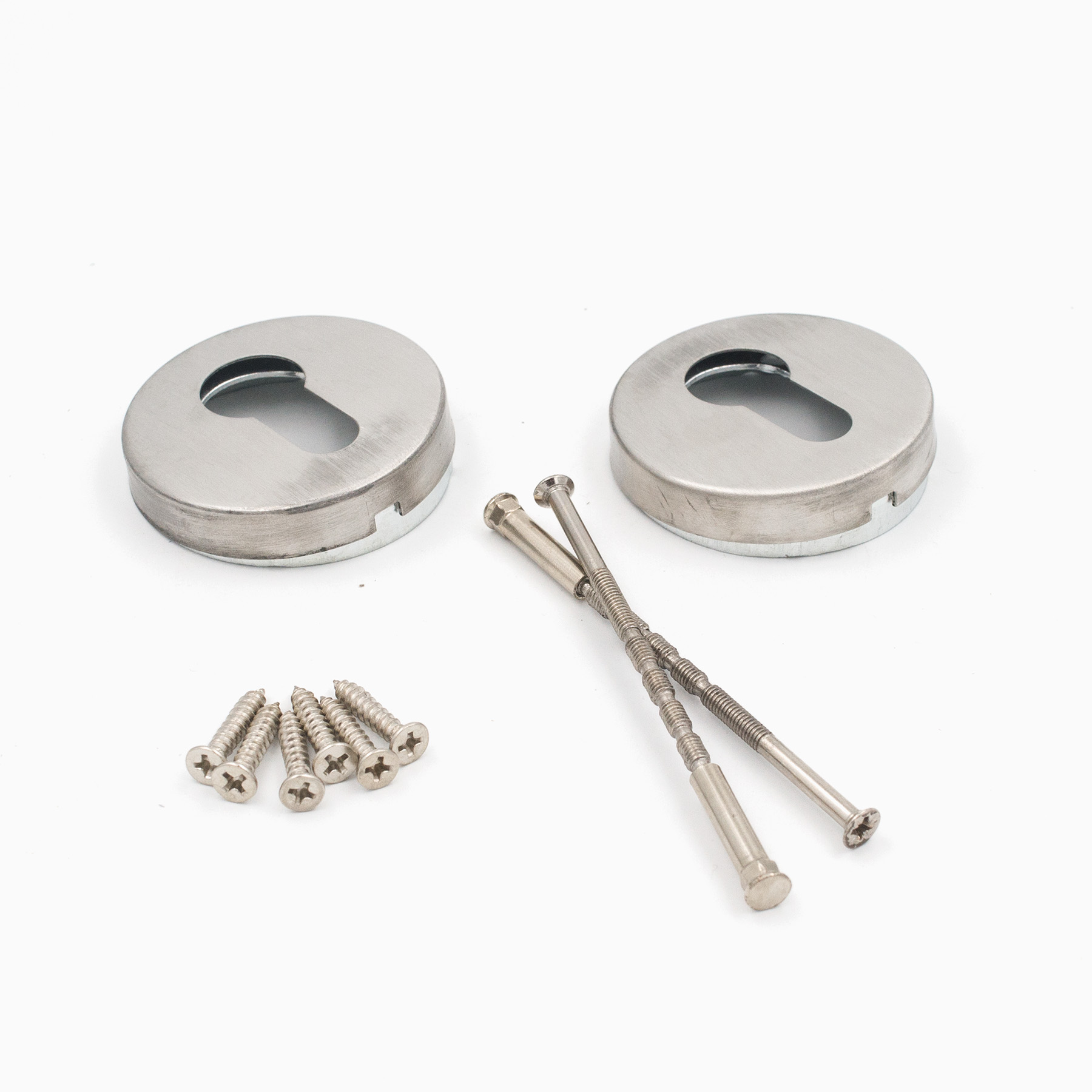 Накладка круглая под цилиндр INOX (2 шт.) (нержавеющая сталь) Накладка круглая под цилиндр INOX (2 шт.) (нержавеющая сталь)