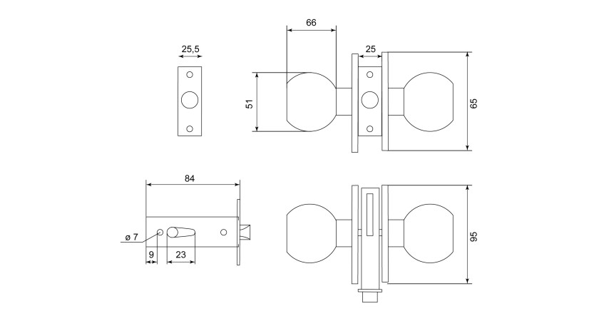 Защелка Arsenal 607BL (белая) PS (межкомнатная) Защелка Arsenal 607BL (белая) PS (межкомнатная)