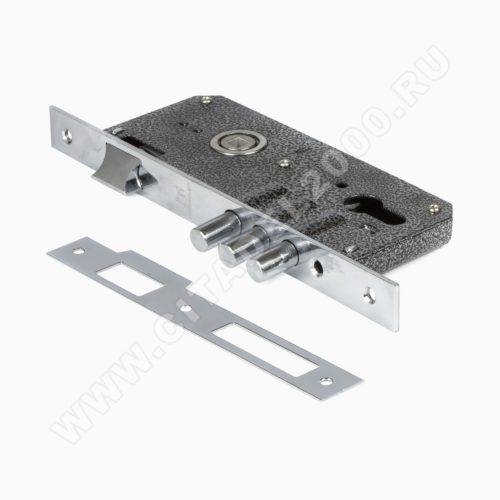 Аллюр  Замок врезной 9045-3RB CP без/мех.