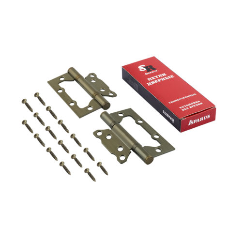 ISPARUS Петля без врезки 800-4  FHP AB (бронза) 100х74х2,5