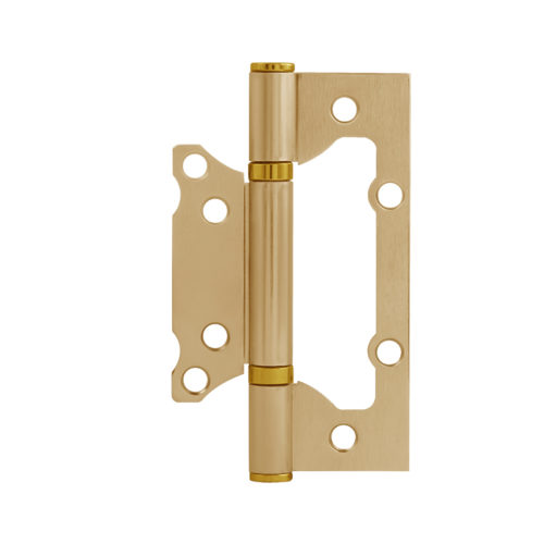ISPARUS Петля без врезки 800-5  FHP (сатинированное золото) (125х74х2,6)
