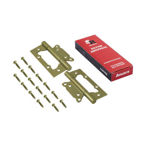 ISPARUS Петля без врезки 800-5  FHP (старая бронза) (125х74х2,6)