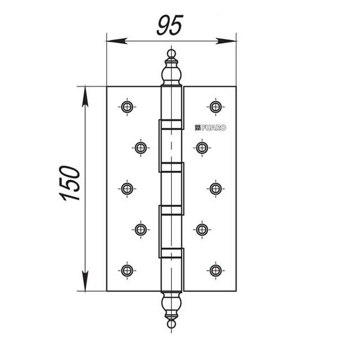 Н-М Петля УНИВ. 4 -4ВВ FНР-STD PB (золото) Н-М Петля УНИВ. 4 -4ВВ FНР-STD PB (золото)