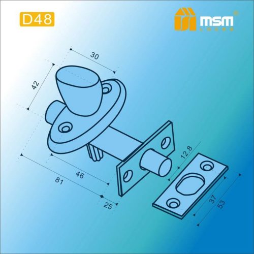MSM Внутренний механизм задвижка D48 SN/CP