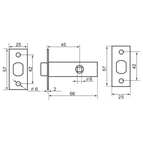 PALLADIUM Задвижка межкомнатная 101 СР