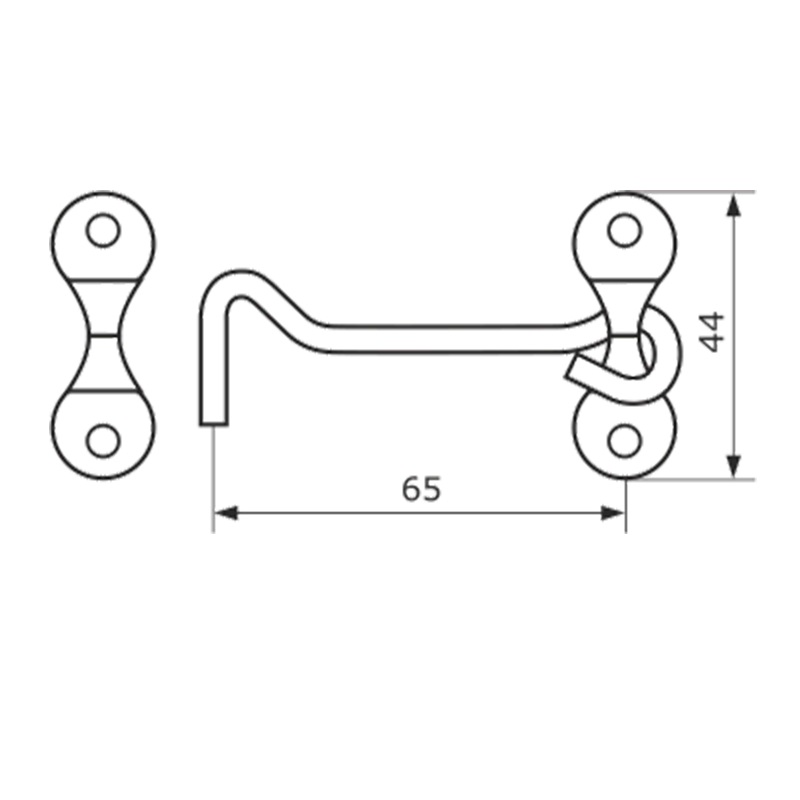 Крючок прутковый мод.3 (золото) Крючок прутковый мод.3 (золото)