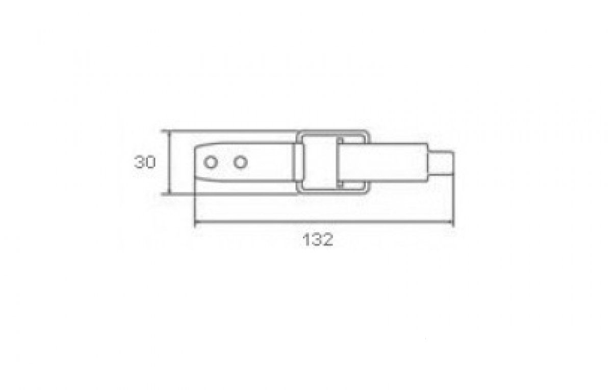 Замок накидной (белый) Замок накидной (белый)