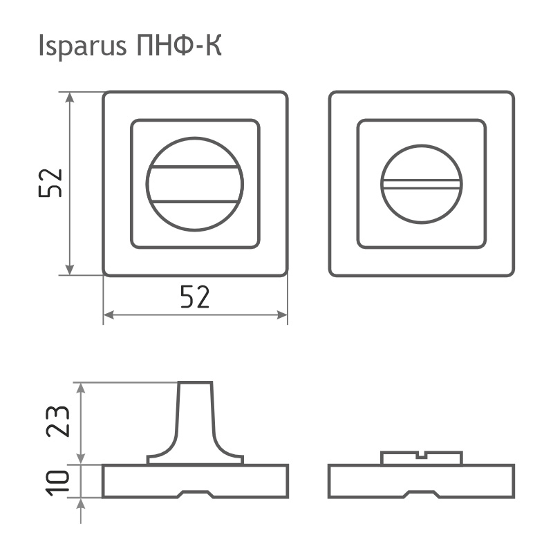 ISPARUS Накладка под фиксатор ПНФ-К (чёрный) ISPARUS Накладка под фиксатор ПНФ-К (чёрный)