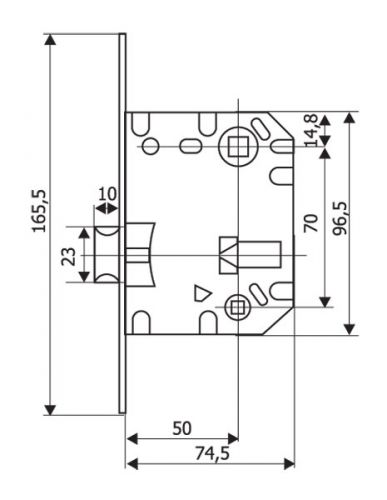 Защелка 5600-WC-CR  Апекс