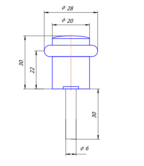 Упор дверной DS-0013-GRF  Апекс