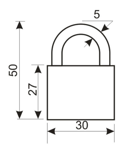 Аллюр Замок навесной HG-4503 (ВС1Ч-4503)