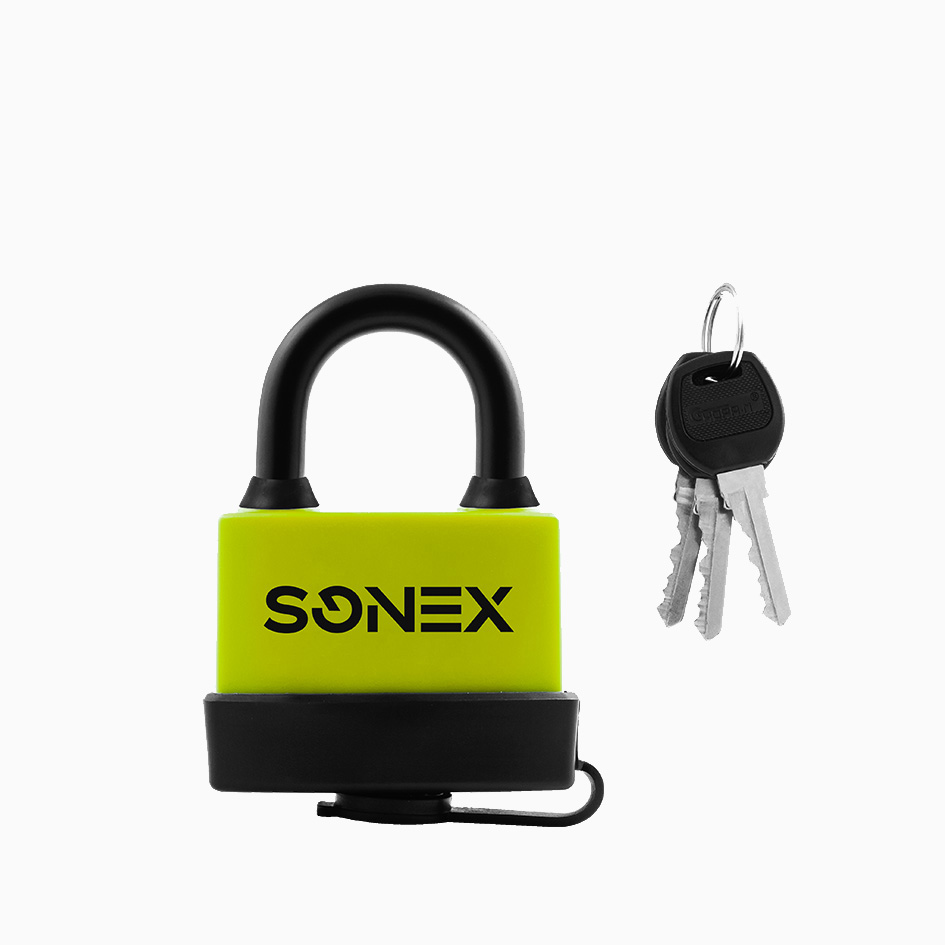 SONEX Замок навесной всепогодный ЗНВ-7-72 (72мм) (3 ключа) SONEX Замок навесной всепогодный ЗНВ-7-72 (72мм) (3 ключа)