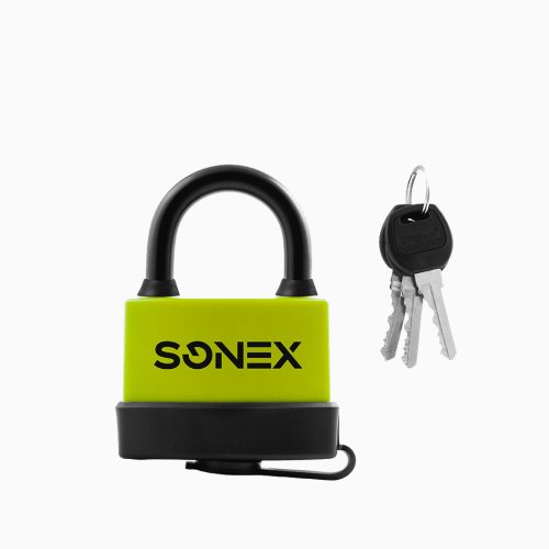 SONEX Замок навесной всепогодный ЗНВ-7-83 (83мм) (3 ключа)