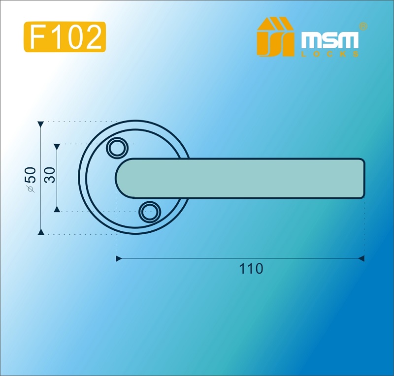 MSM Ручка F102 WH Белый MSM Ручка F102 WH Белый