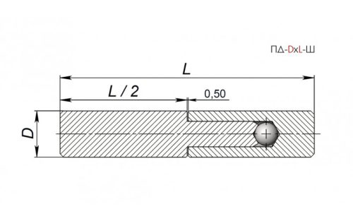 Петля гаражная d.32х140 мм