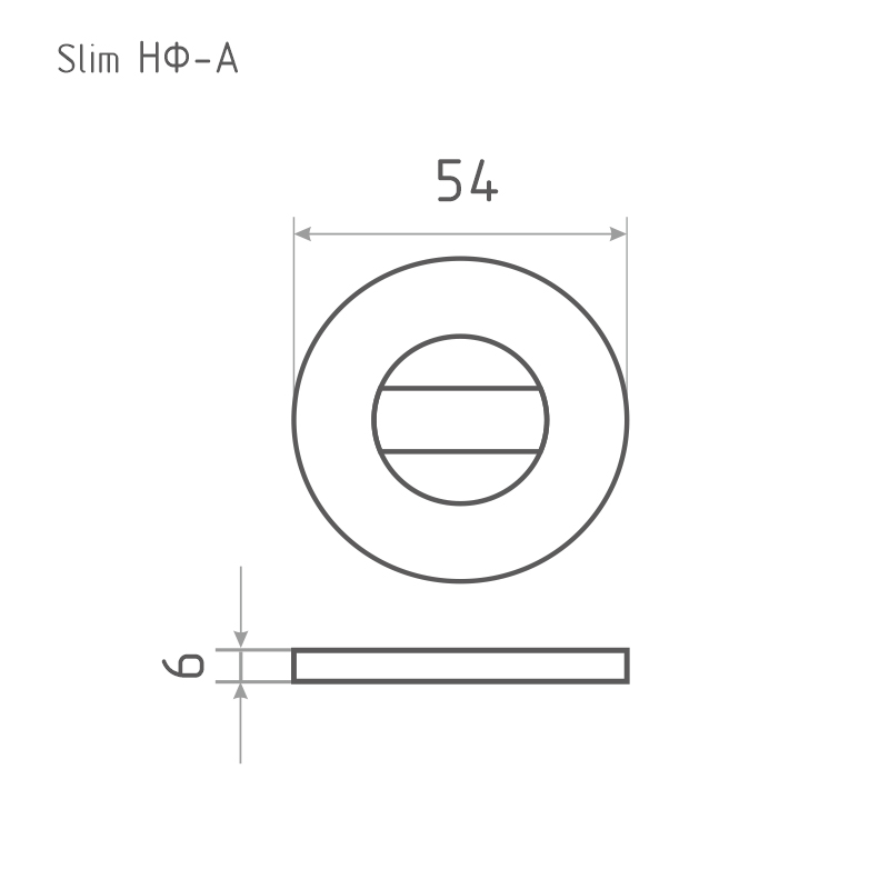 Н-М Накладка под фиксатор Slim НФ-А (сатин золото) Н-М Накладка под фиксатор Slim НФ-А (сатин золото)